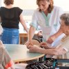 Distribution du goûter à l'Hôpital de Fumel