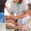 Distribution du goûter à l'Hôpital de Fumel